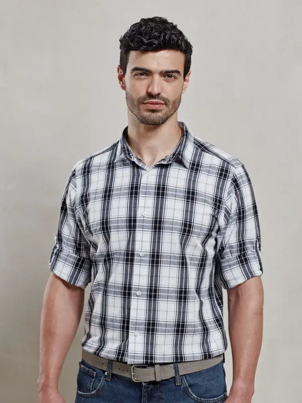 men’s long sleeve ‘ginmill’ check shirt