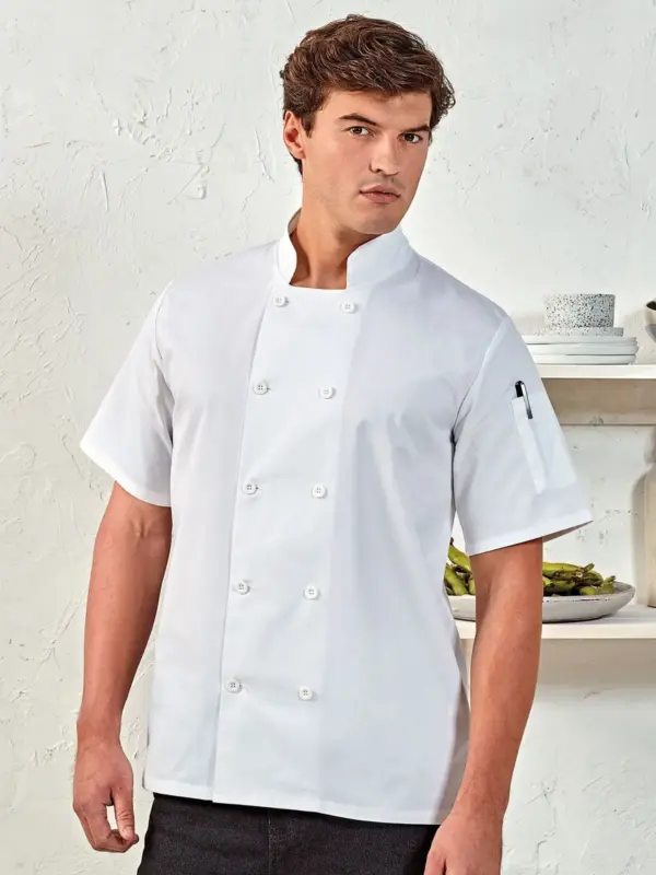 short sleeve chef’s jacket