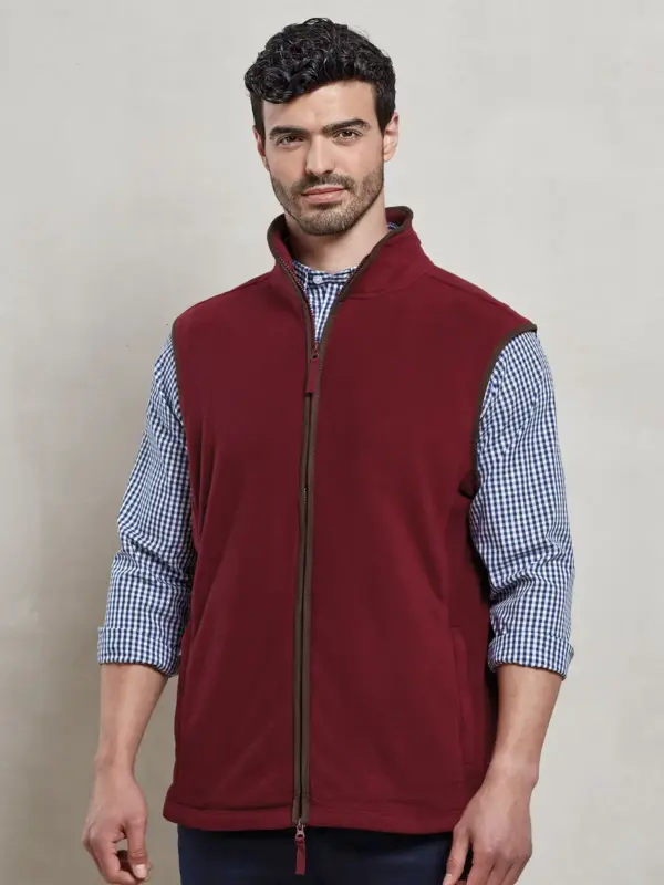 men’s ‘artisan’ fleece gilet