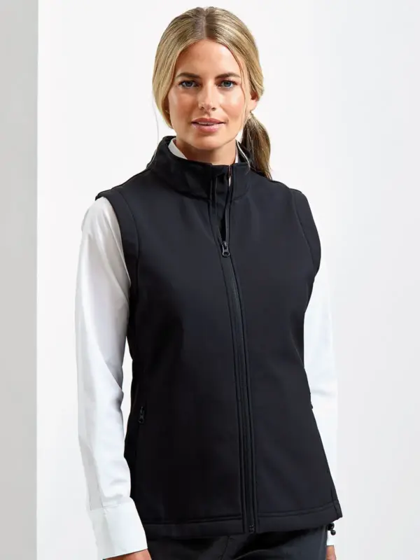 women’s windchecker printable & recycled softshell gilet