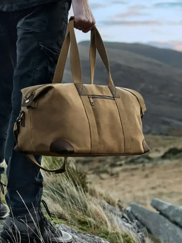 heritage waxed canvas holdall
