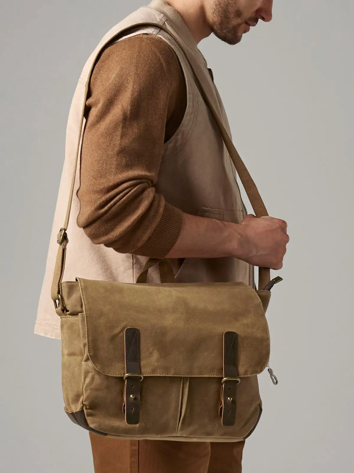 heritage waxed canvas messenger heritage waxed canvas messenger