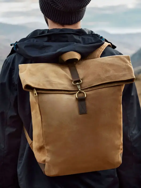 heritage waxed canvas backpack