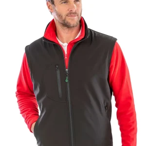 recycled 3 layer softshell bodywarmer