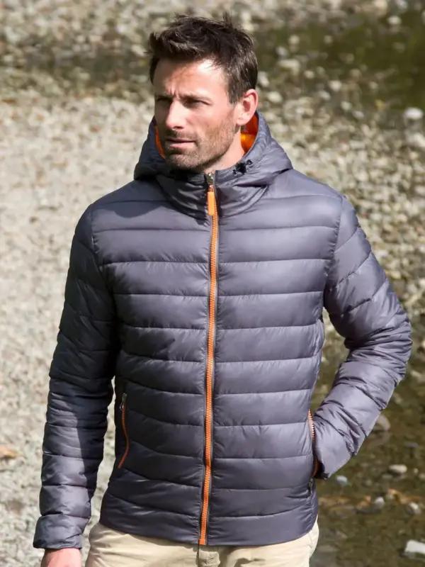 mens snow bird hooded jacket