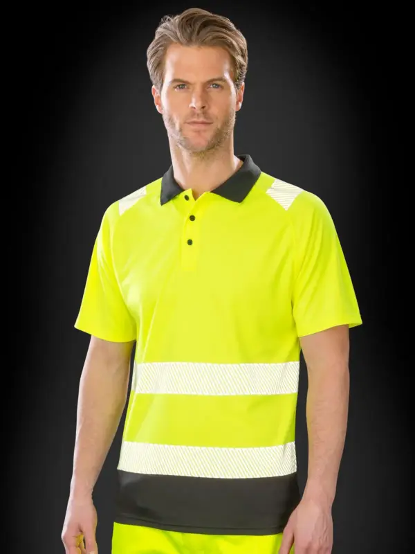 recycled safety polo shirt
