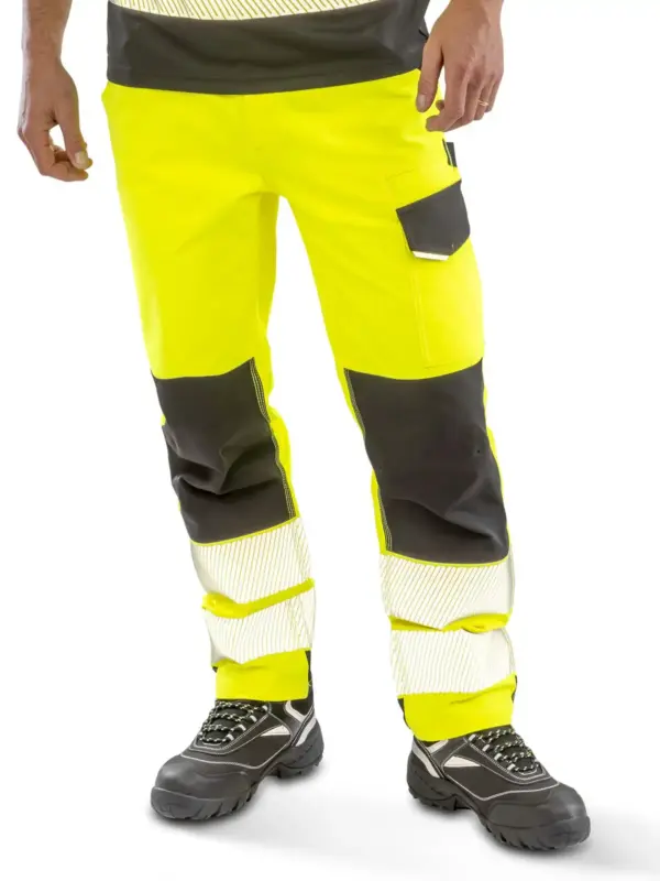 recycled dynamic stretch safety trouser