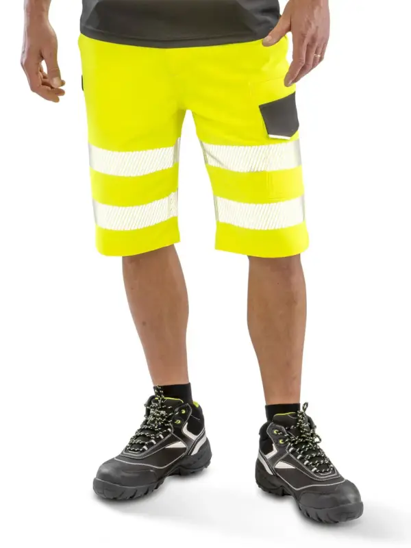 recycled dynamic stretch safety shorts