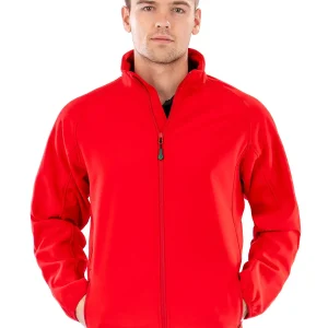 men’s recycled 2 layer printable softshell jacket