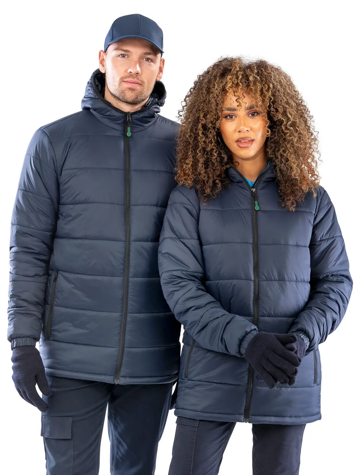 recycled hooded padded parka recycled hooded padded parka