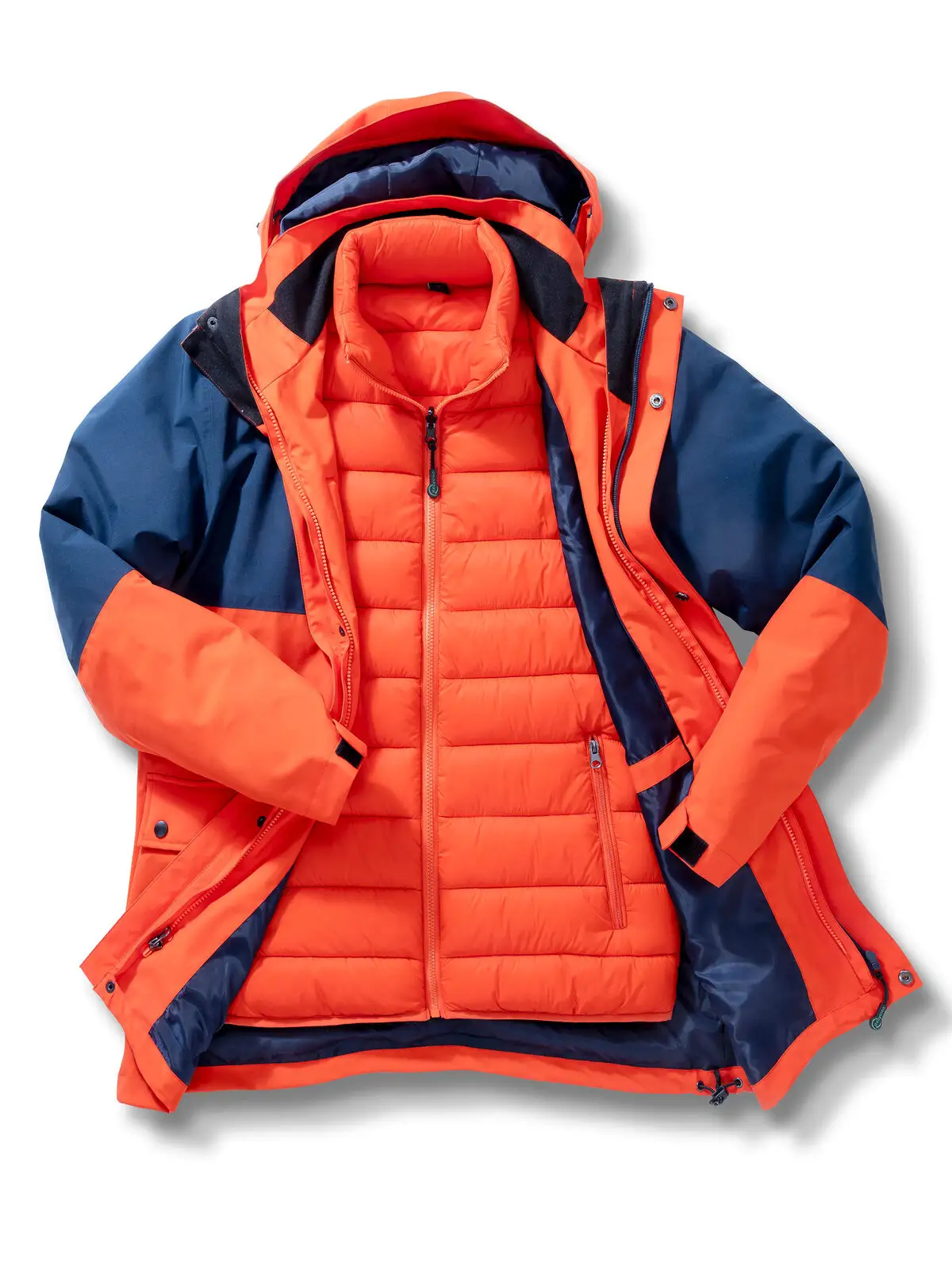 recycled 3 in 1 padded ripstop jacket recycled 3 in 1 padded ripstop jacket