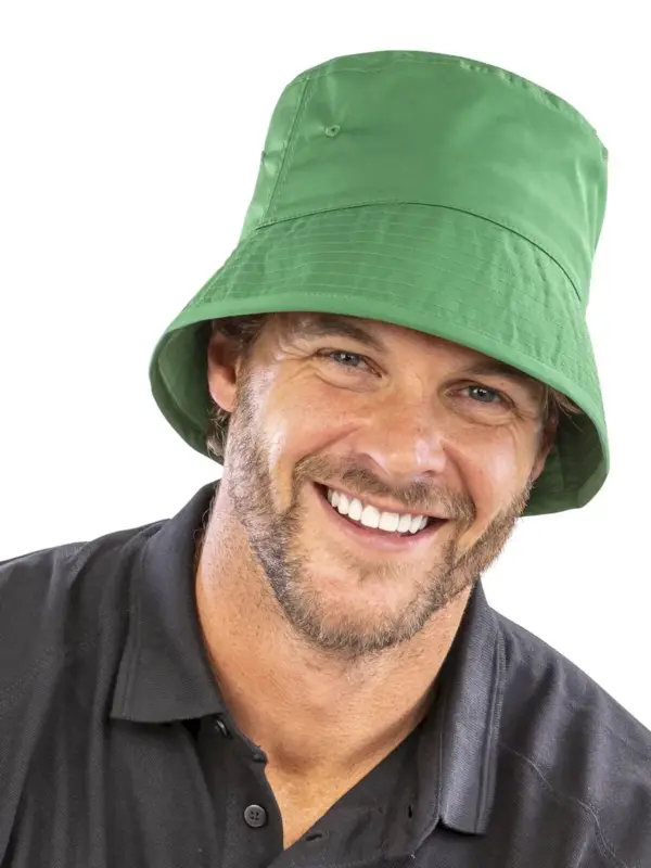 recycled bound edge bucket hat
