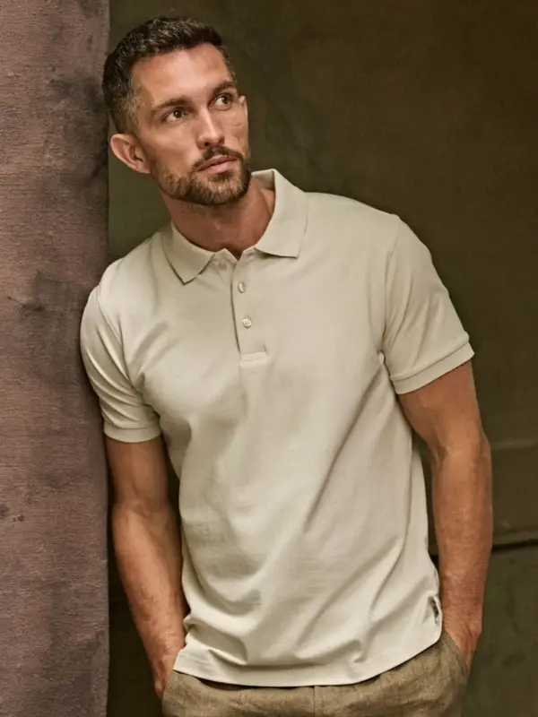 luxury stretch polo