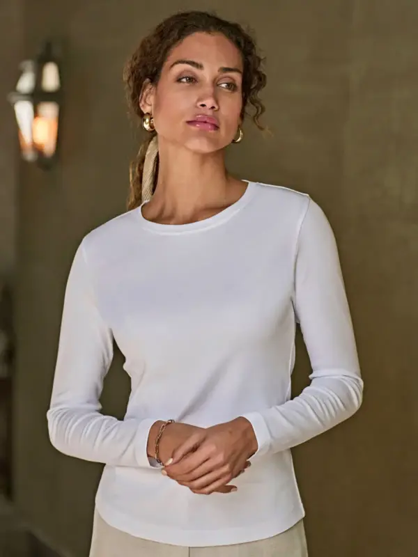 ladies long sleeve interlock tee