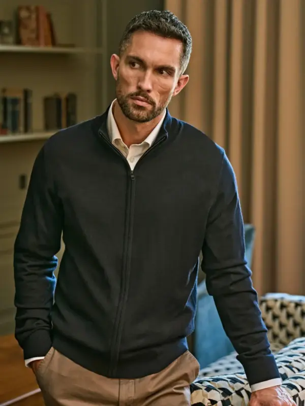 full zip knit