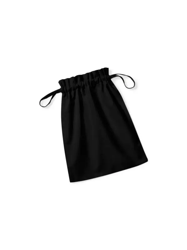 organic cotton draw cord bag