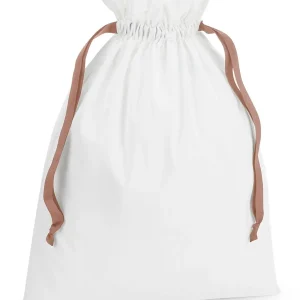 cotton gift bag with ribbon drawstring