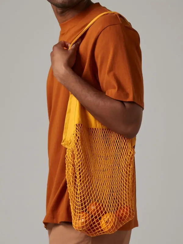 organic cotton mesh grocery bag