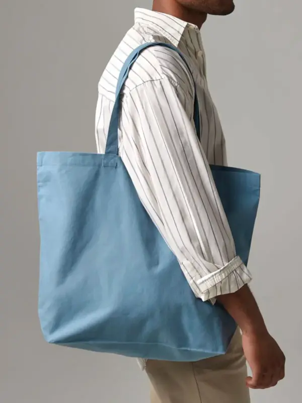 organic natural dyed maxi bag for life