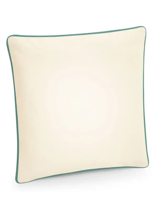 fairtrade cotton piped cushion cover