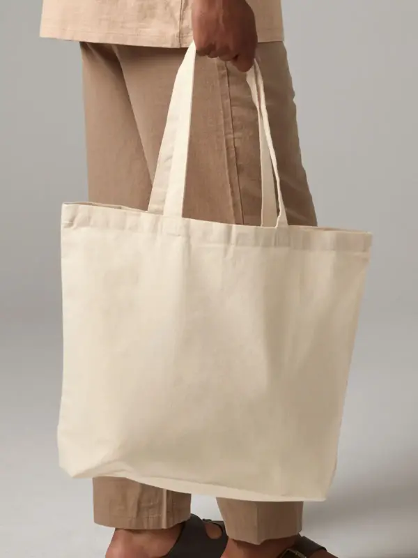 recycled cotton maxi tote