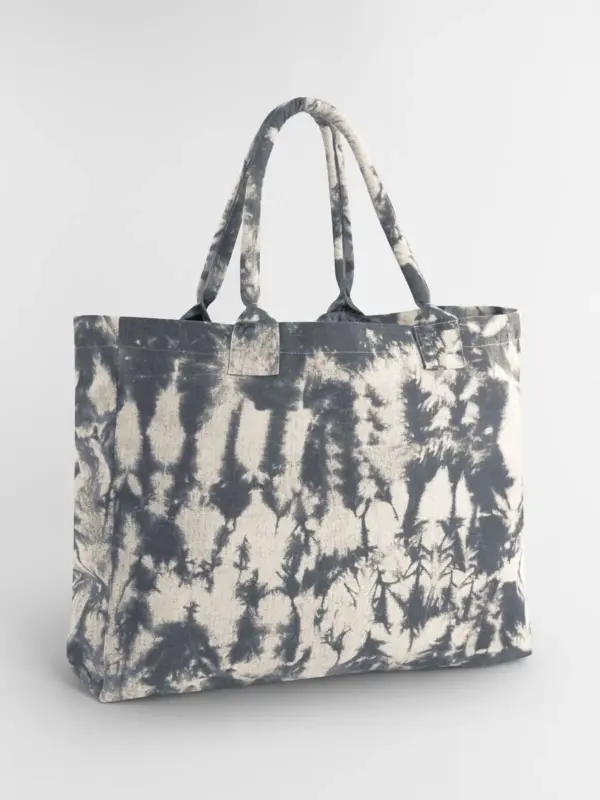 tie dye canvas tote bag