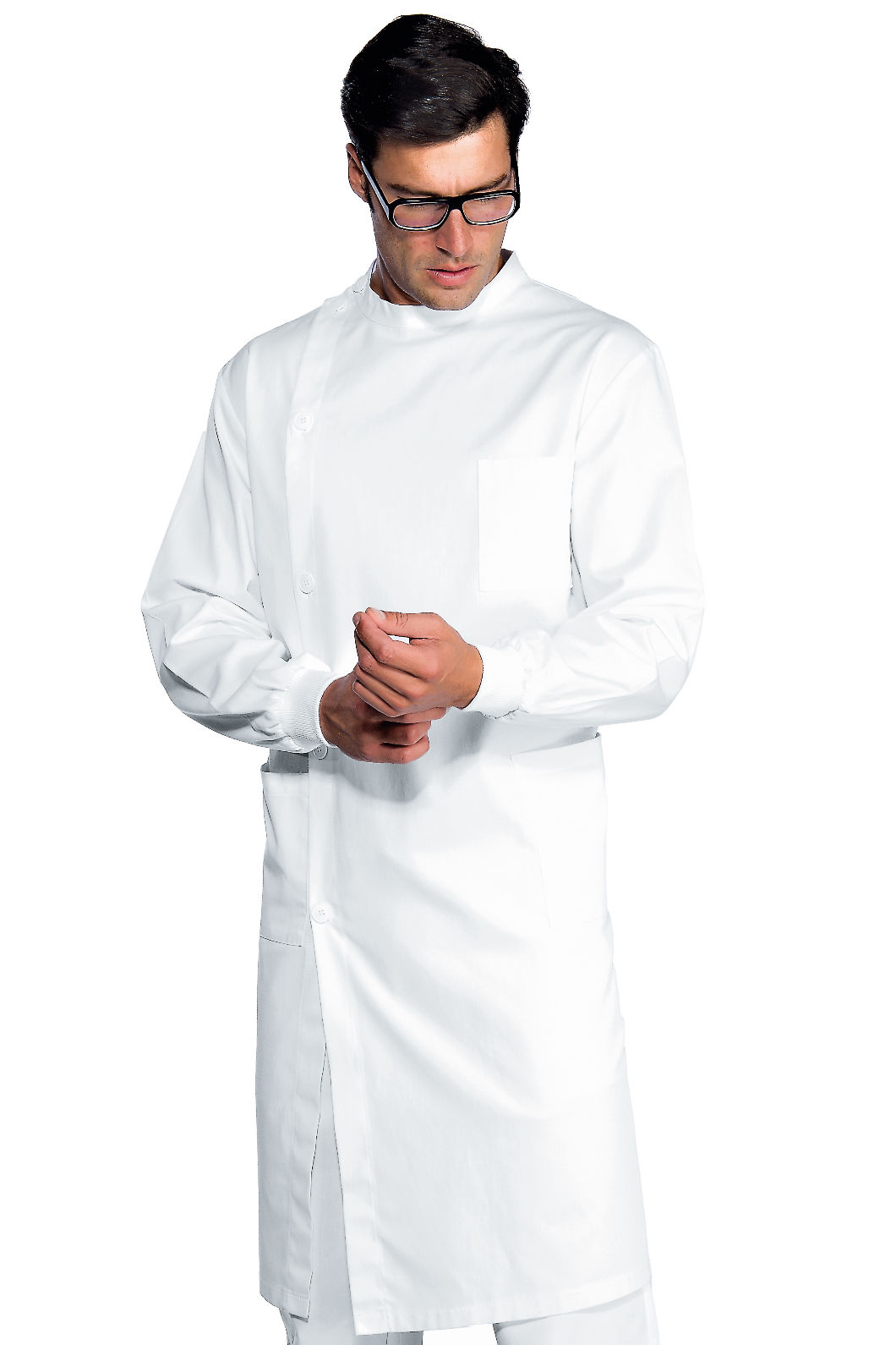 camice dentista polsi in maglia bianco camice dentista polsi in maglia bianco
