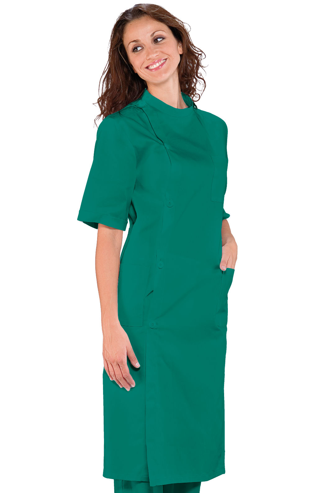 camice dentista m/m verde camice dentista m/m verde
