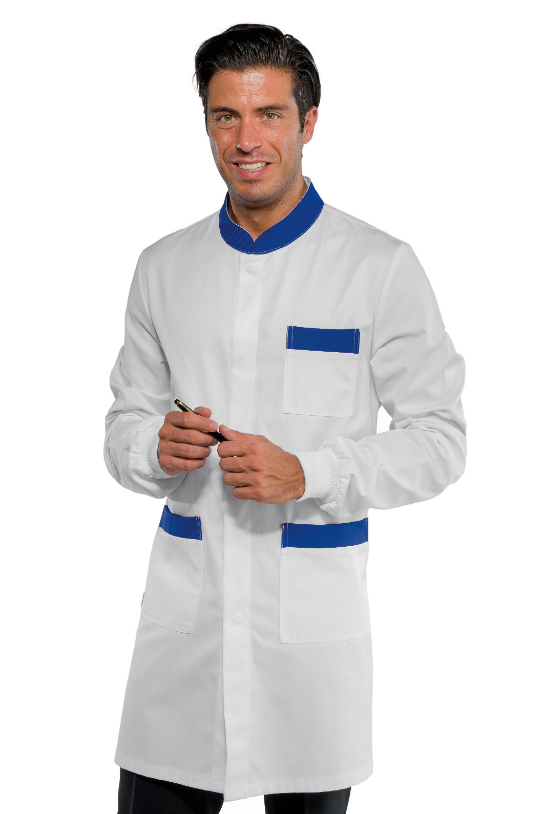 camice dover polsi in maglia bianco+blu cina camice dover polsi in maglia bianco+blu cina