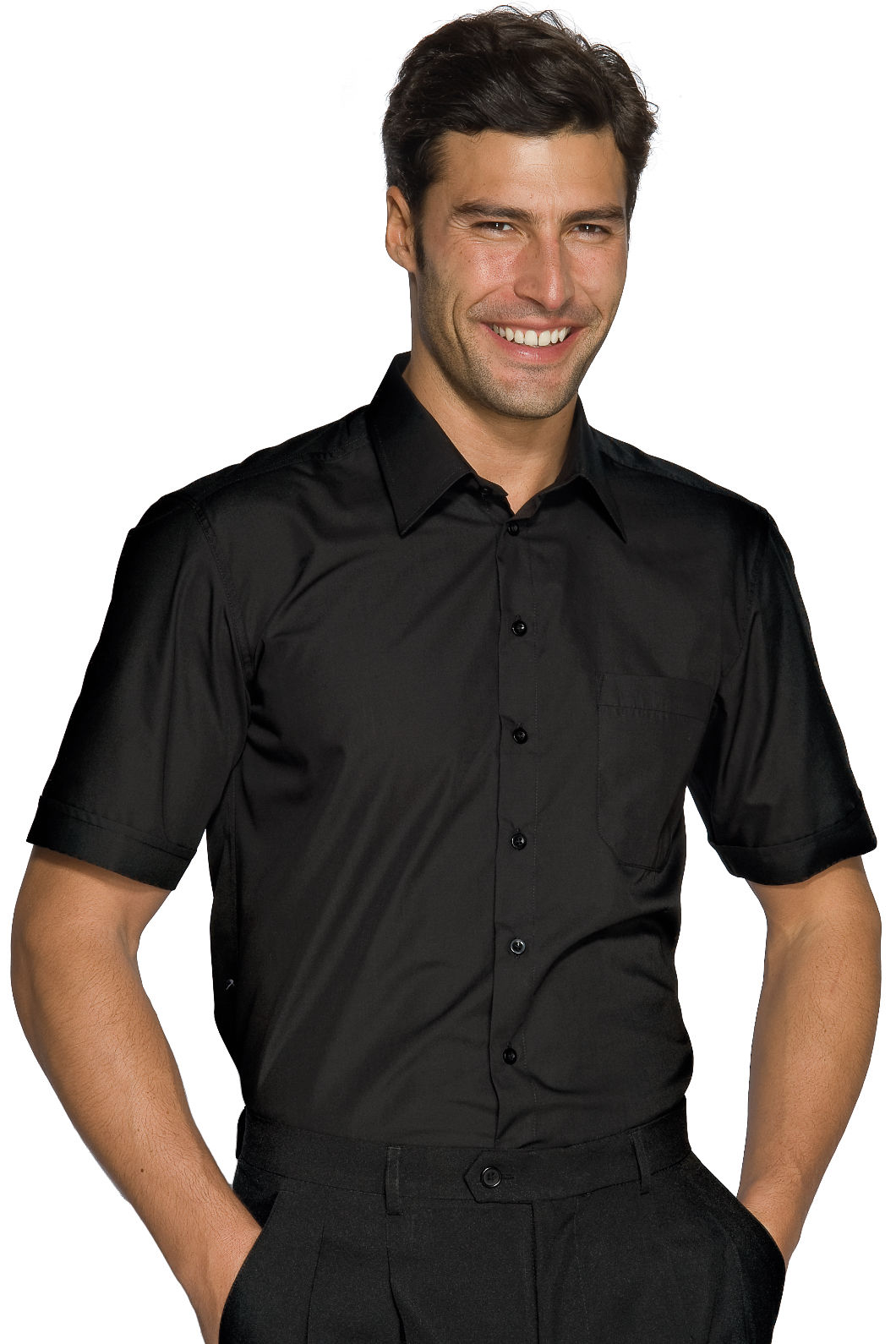 camicia uomo cartagena slim m/m nero camicia uomo cartagena slim m/m nero