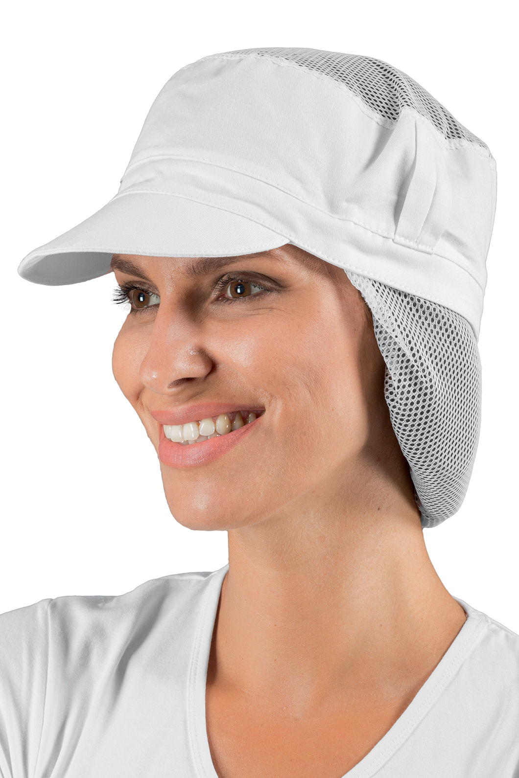 cappello charly con rete extra bianco cappello charly con rete extra bianco
