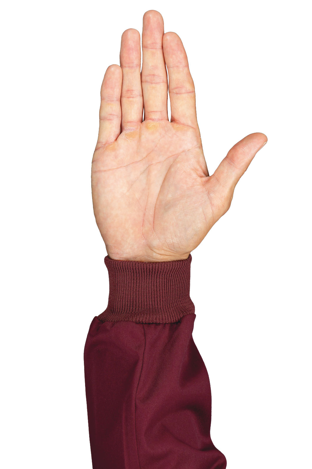 coppia polsi in maglia bordeaux coppia polsi in maglia bordeaux