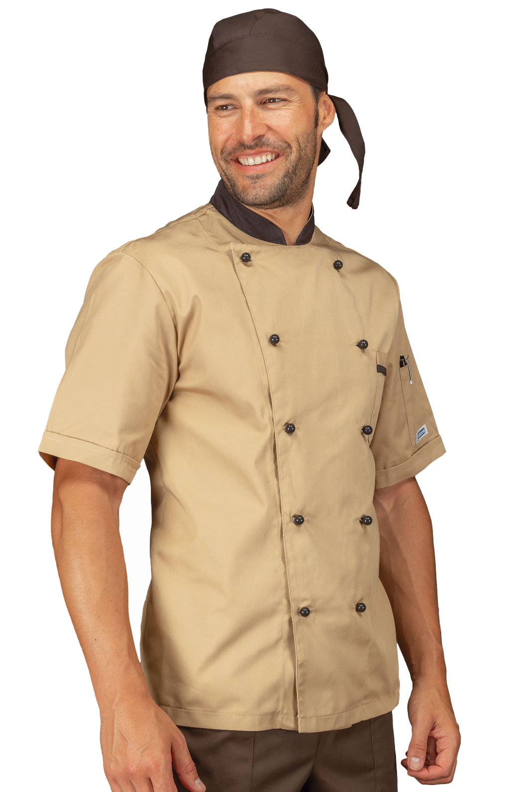giacca cuoco m/m biscotto + moro giacca cuoco m/m biscotto + moro