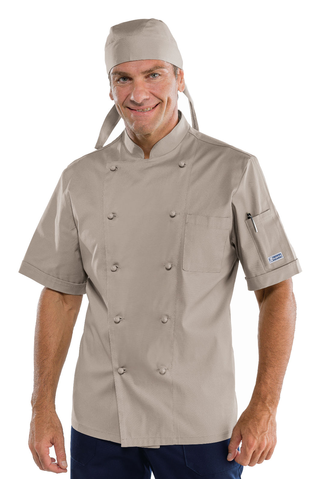 giacca cuoco tortora mezza manica giacca cuoco tortora mezza manica