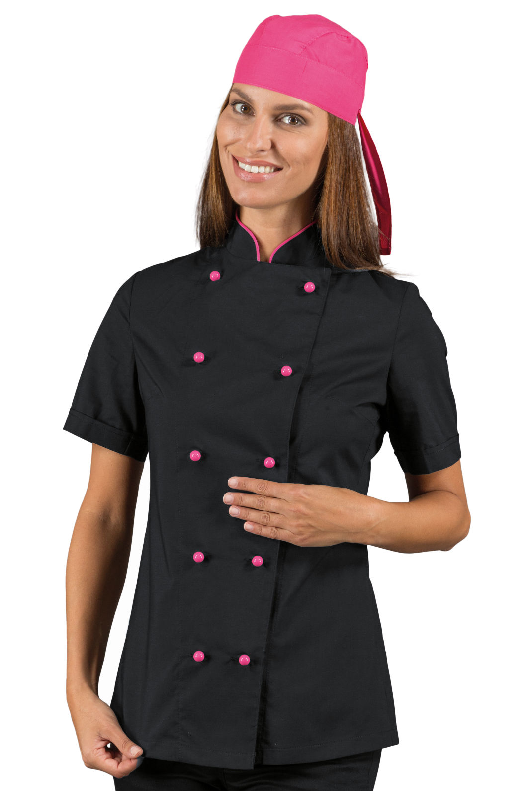 giacca lady extra light m/m nero + fuxia giacca lady extra light m/m nero + fuxia