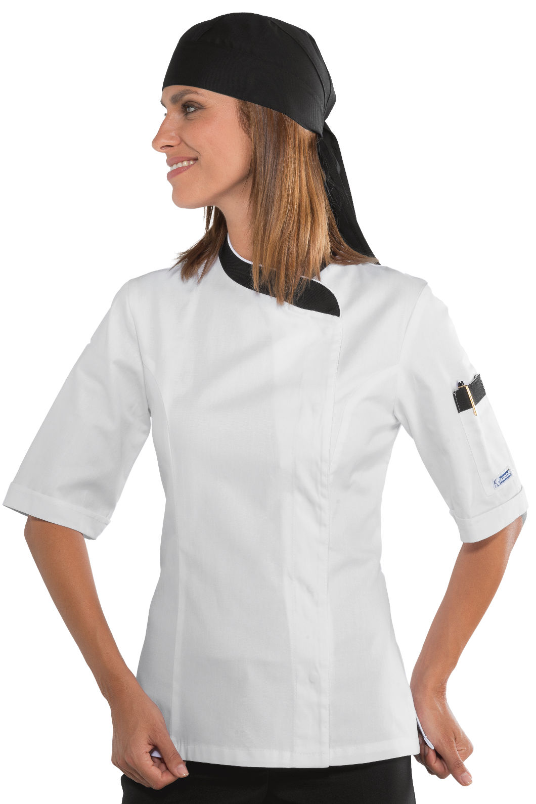 giacca lady snaps mezza manica bianco+nero giacca lady snaps mezza manica bianco+nero