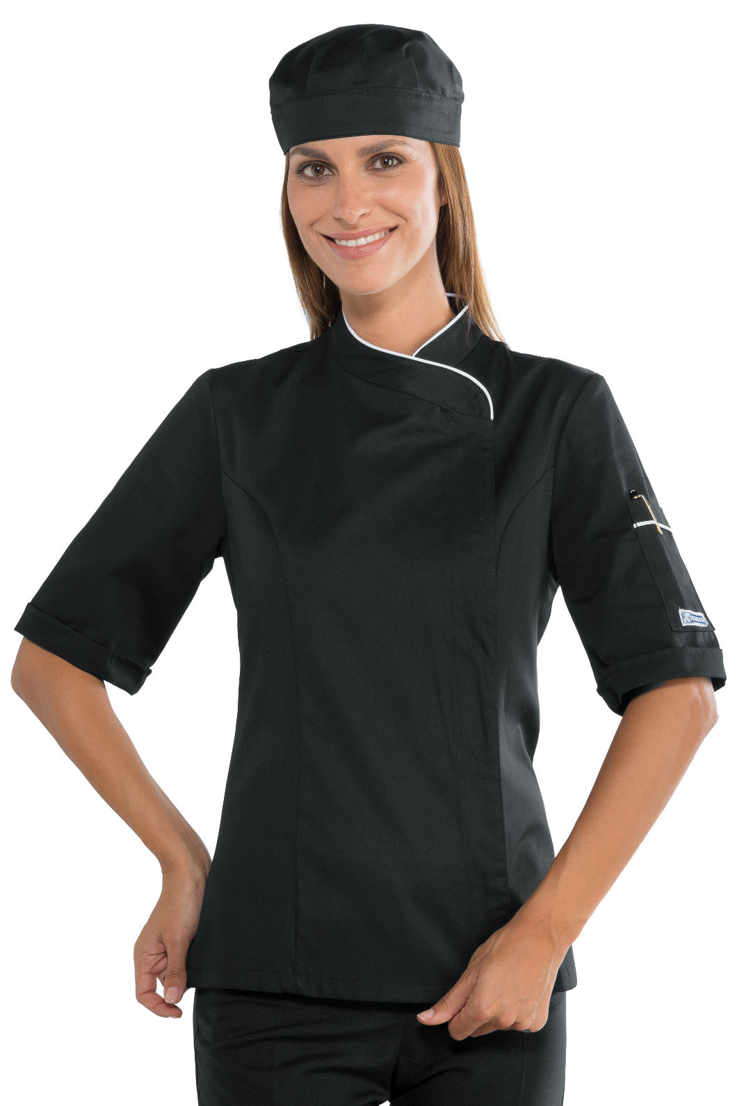 giacca lady snaps mezza manica nero+bianco giacca lady snaps mezza manica nero+bianco