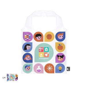 borsa borsa pieghevole con copertura 39 x 50 cm poliestere rpet