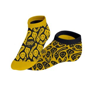 paio di calzini alla caviglia jacquard cotone/polyester/elastan