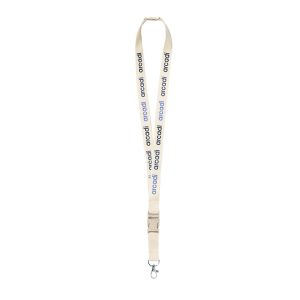 lanyard 100% cotone con moschettone