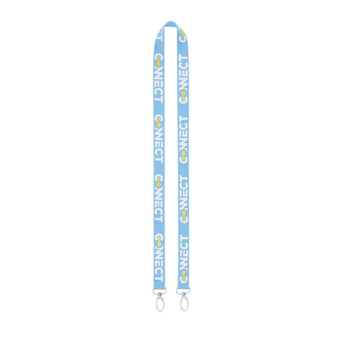 lanyard lanyard poliestere piatto serigrafato con doppio moschettone lanyard lanyard poliestere piatto serigrafato con doppio moschettone