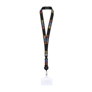 lanyard lanyard poliestere piatto serigrafato con moschettone