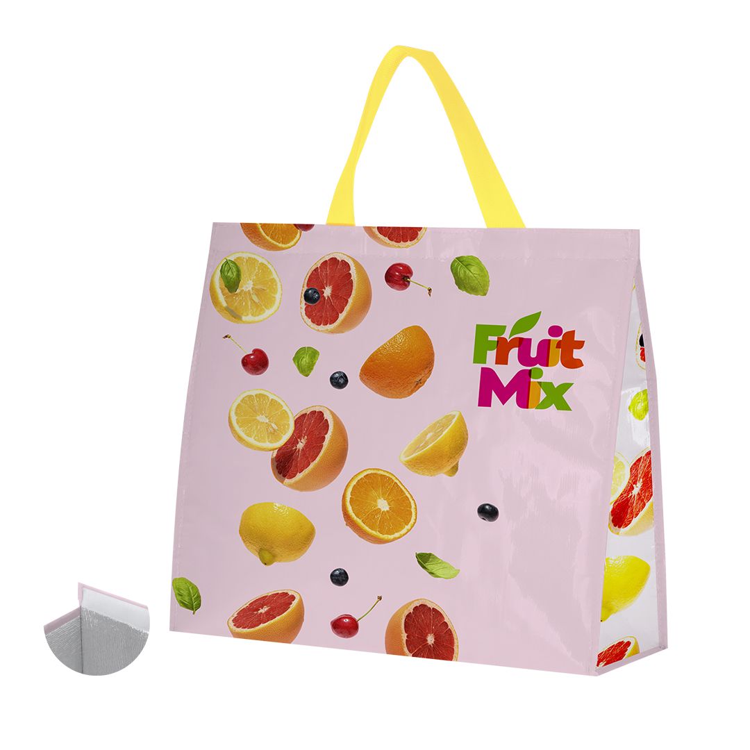 borsa frigo borsa pp woven laminato + alluminio + schiuma. 34 x 34 x 17 cm borsa frigo borsa pp woven laminato + alluminio + schiuma. 34 x 34 x 17 cm