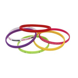 braccialetto silicone larghezza 5 mm x spessore 2 mm