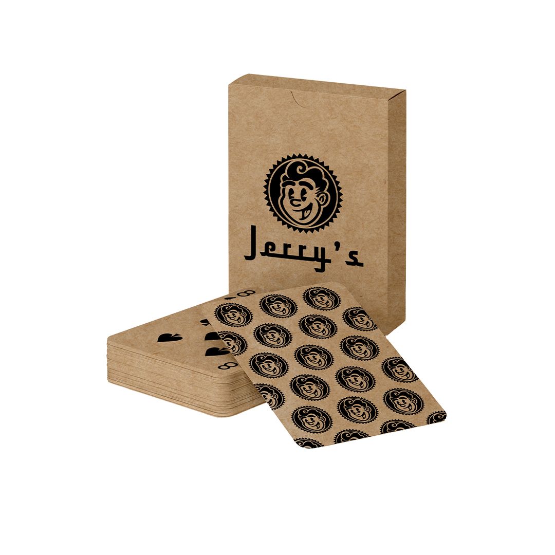 mazzo di carte da gioco carta kraft riciclata francese mazzo di carte da gioco carta kraft riciclata francese