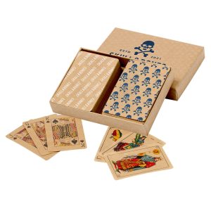 set di carte da gioco (spagnolo & francese) carta kraft riciclata