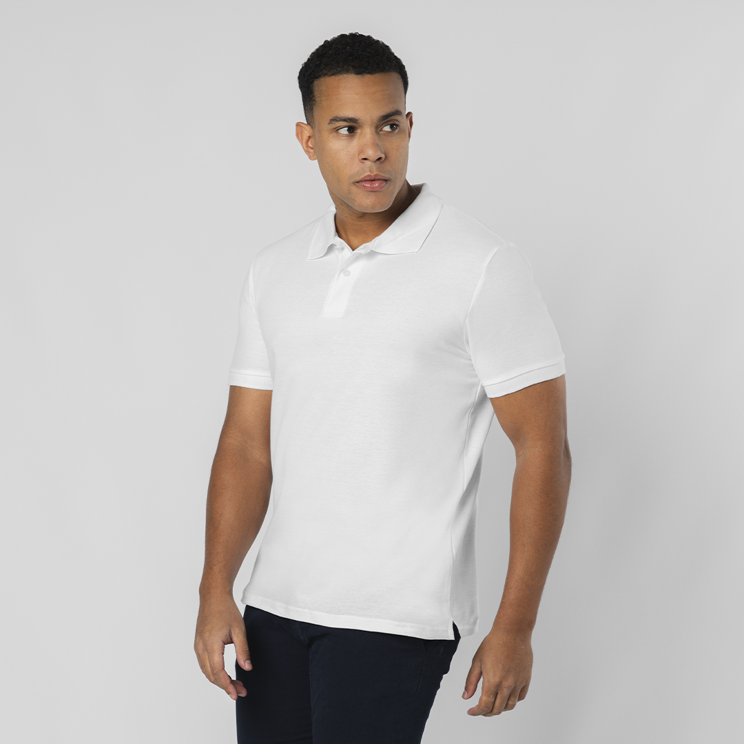 polo adulto bianco charles Polo Adulto Bianco Charles
