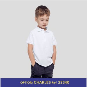 polo bimbo bianco “keya” yps180