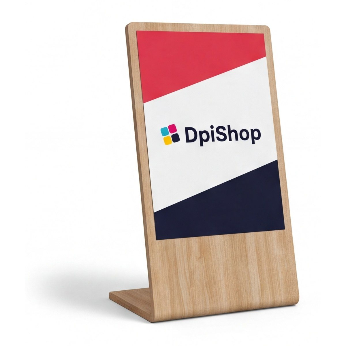 Display in legno, sistema incl. stampa