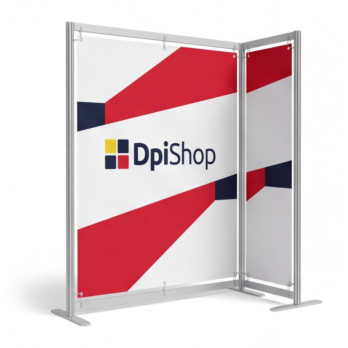 L-Display in alluminio, sistema incl. stampa